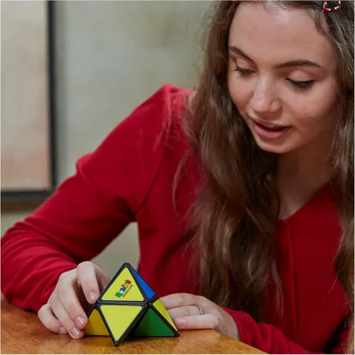 Vista 8 de Rubik's Cubo, pirámide, pirámide de Rubik's para resolver problemas, rompecabezas clásico a juego de colores, juguete para ansiedad, rompecabezas