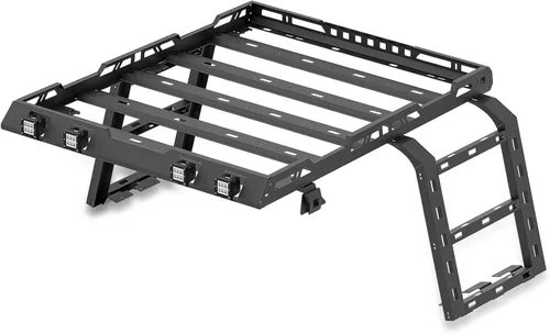 Vista 10 de YZONA Cesta de carga para portaequipajes de techo de 3/4 de longitud, compatible con Toyota 4Runner 2010-2024 de 5ª generación, soporte