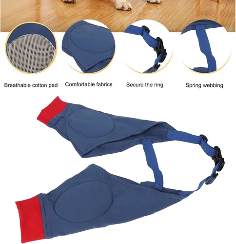 Vista 6 de Luocute Dog Front Leg Braces, Adjustable Elastic Joint Protection Sleeve