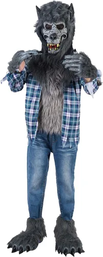 Vista 3 de Spooktacular Creations Werewolf Costume with Mask for Kids Boys Halloween Dress Up