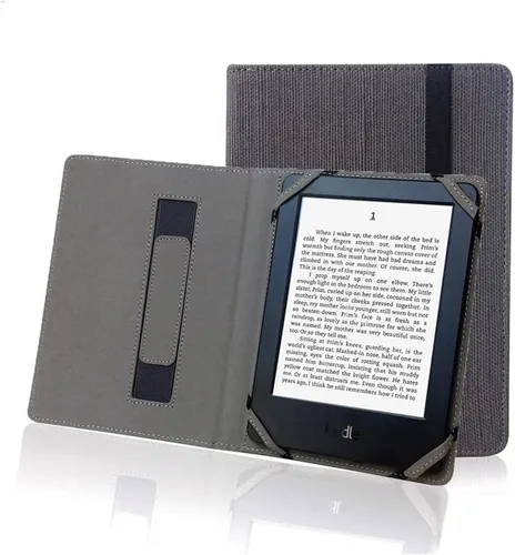 Vista 7 de Funda universal de lino natural para lector de libros electrónicos de 6 pulgadas (azul egeo)