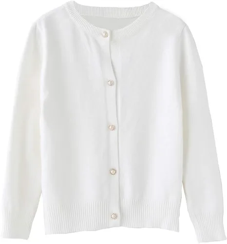 Vista 2 de SMILING PINKER cardigan de cuello redondo para niñas