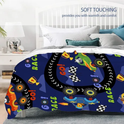 Vista 123 de Manta de bebé con texto en inglés «Just A Boy Who Loves Trucks» para niños y niñas, manta súper suave para envolver al recién nacido, acogedora