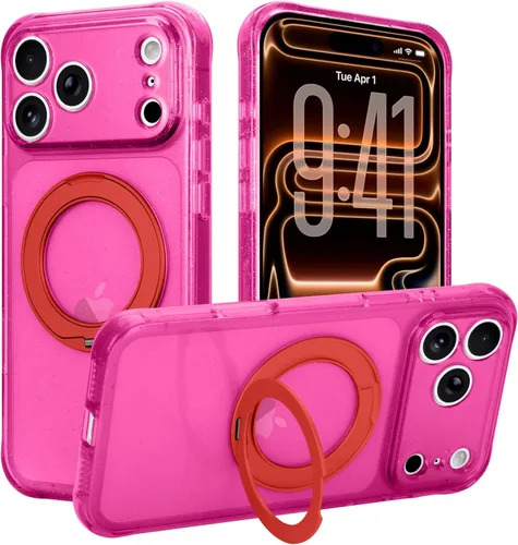 Vista 17 de Funda para iPhone 16 Pro Max, compatible con Magsafe, color negro