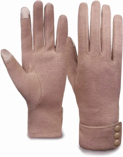 Vista 40 de Tomily - Guantes de forro polar para mujer con pantalla táctil