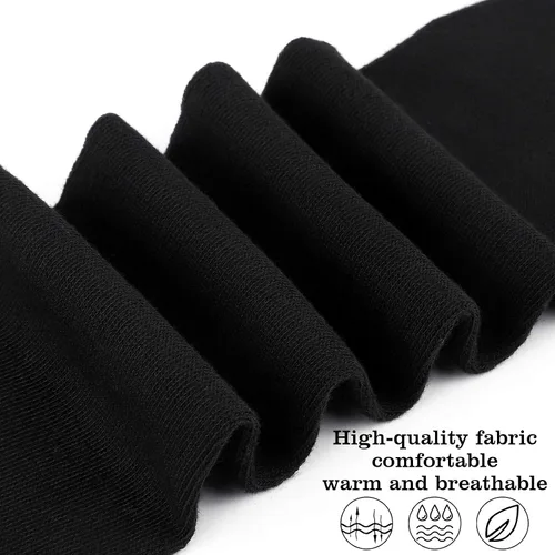 Vista 3 de Aneco 6 pares de calcetines extralargos para botas largas, calcetines altos hasta el muslo para mujer