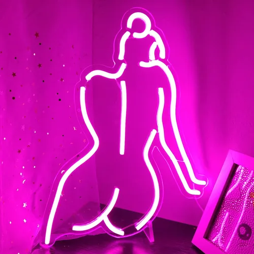 Vista 11 de Letrero de Neón de Dama de Espalda Letrero LED Regulable de Dama Letrero de Neón de Mujer Luz de Neón Letreros de Neón de Dama Sexy para Dormitorio