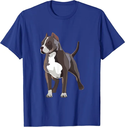 Vista 41 de American Bully Dog Holder Illustration for Dog Lovers T-Shirt Negro