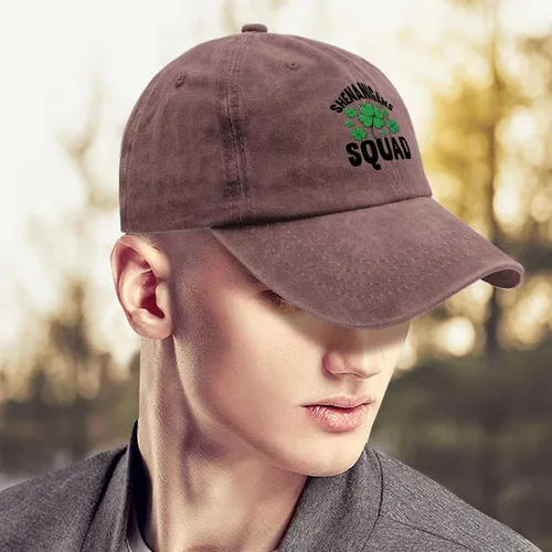 Vista 4 de Mens Hat Ash-Wednesday Low Profile Hats for Men Hats Light Weight shenaniganss Squad Sun Visor Hat