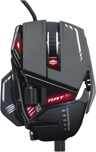 Vista 4 de Mad Catz R.A.T. Mouse para juegos con cable ajustable 8+ - 16000 DPI - 11 botones programables - 4 perfiles de usuario almacenados directamente