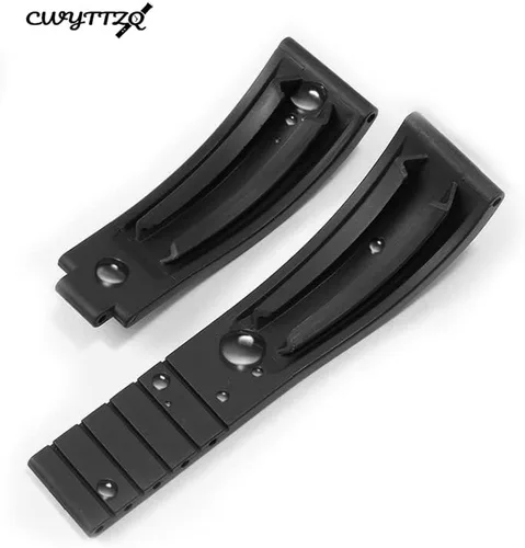 Vista 3 de CWYTTZQ Rubber Watch Band For Rolex Submariner Ghost Daytona Yachtmaster Rolex Rubber Strap 20mm Replacement and Omega Silicone Strap Wristband