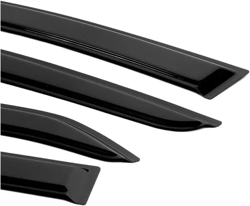 Vista 6 de Acrylic Window Visors Rain Sun Guard Shade 4pc Front Rear Left Right for Chevy for Equinox 2018-2022 4pc Smoke/Tinted Slim Style Tape