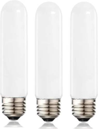 Vista 11 de XININSUN Bombilla LED T10 esmerilada, bombillas LED esmeriladas T10 regulables, bombillas de tubo LED de 8 W, equivalente a 60-75 vatios, 2700 K