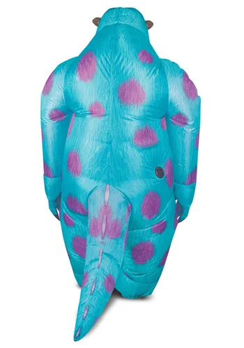 Vista 2 de Disfraz Inflable de Adulto Sulley de Monsters Inc Multicolor