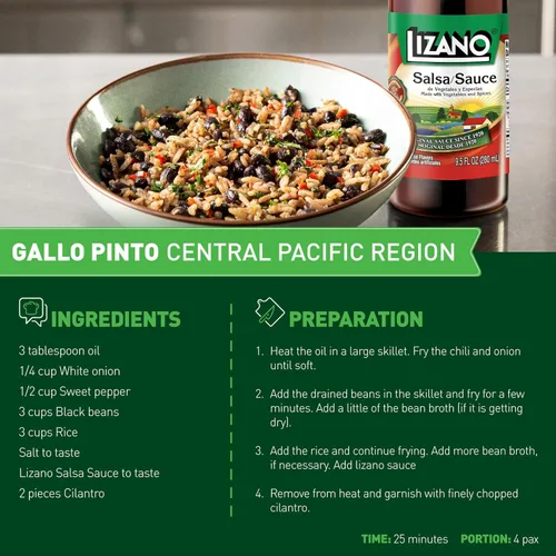 Vista 8 de Lizano Salsa de salsa con verduras y especias, 9.46 fl oz (paquete de 2)