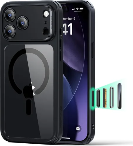 Vista 94 de ESR Funda para iPhone 14 Plus, compatible con MagSafe, protección de grado militar a prueba de golpes, resistente al amarillamiento, funda magnética