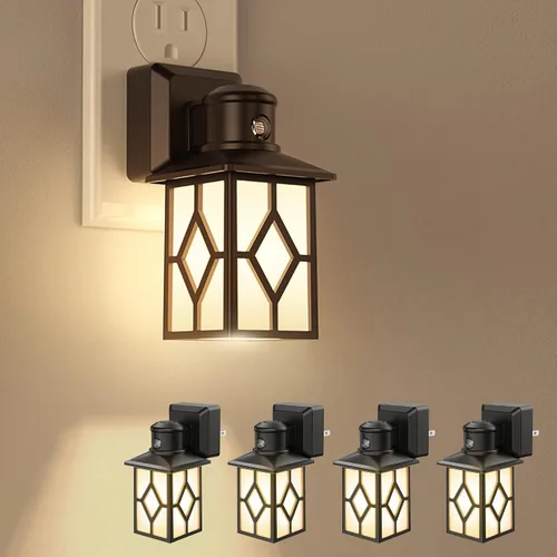 Vista 26 de L LOHAS LED Luz nocturna, [2 luces nocturnas + 1 control remoto], cambio de Multicolor+control remoto* 1