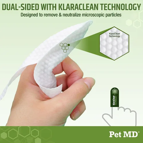 Vista 5 de Pet MD - Toallitas para orejas de perro, con eucalipto y aloe vera para perros, 50