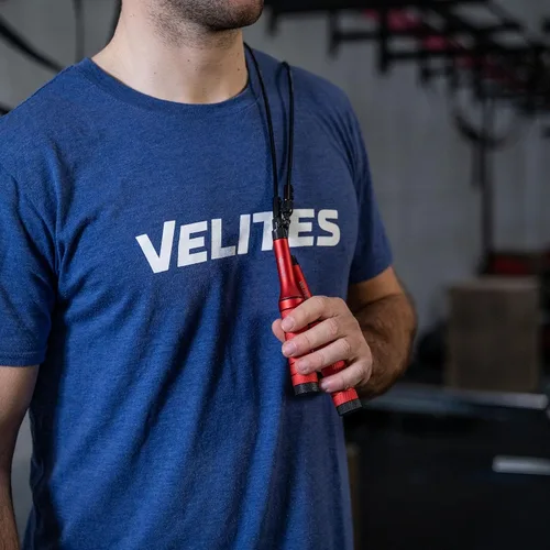 Vista 6 de Velites - Cuerda de saltar Earth 2.0 - Cuerda oficial de juegos CrossFit - Cuerda de velocidad profesional de aluminio para doble bajo, fitness