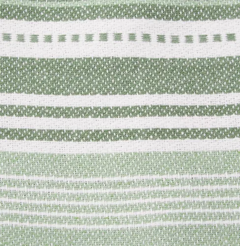 Vista 3 de DII Everyday Colección de toallas de cocina Urban Stripe, 20x30, verde alcachofa, 3 piezas
