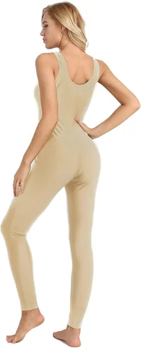 Vista 3 de Body de una pieza para mujer, con cremallera, lencería brillante y transparente