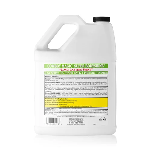 Vista 2 de COWBOY MAGIC Super Bodyshine SECADO RÁPIDO REPELE POLVO DESENREDA CABELLO Recarga Galón
