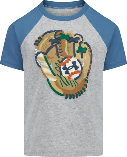 Vista 9 de Under Armour Camiseta de manga corta con gráfico de béisbol para niño Áspero atómico