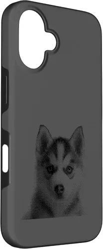 Vista 3 de Chic Husky Puppy for Dog Mom and Paw Parents Case for iPhone 16