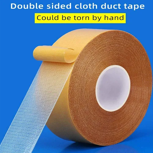 Vista 2 de Qujianwei - Cinta adhesiva de doble cara para alfombra 2 pulgadas x 21.9 yardas, adecuado para suelos de azulejos, alfombras, decoración de pasta