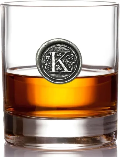 Vista 20 de English Pewter Company - Vaso de whisky antiguo de 11 onzas con inicial de monograma, regalos únicos para hombres, regalos personalizados con tu