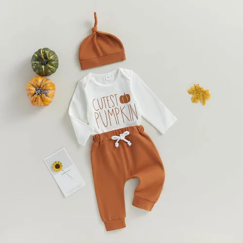 Vista 3 de FIOMVA My First Christmas Outfits - Conjunto de mameluco para bebé recién nacido, niña, niño, automóvil, árbol de Navidad, mameluco+pantalones