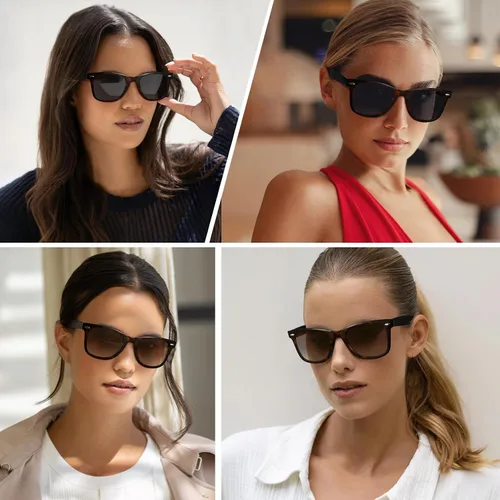 Vista 59 de MEETSUN Polarized Sunglasses for Women Men Classic Retro Square Frame Driving Sun Glasses UV Protection