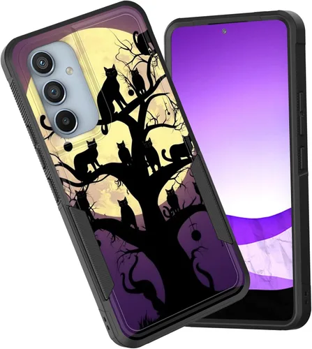 Vista 101 de Funda para Galaxy A15 5G, doble capa híbrida resistente a prueba de golpes, policarbonato duro, silicona suave, TPU, funda protectora para Samsung