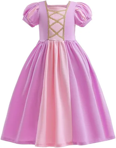 Vista 2 de Disfraz de princesa de Halloween para niñas, vestidos de algodón para Navidad, fiesta de cumpleaños, concurso, cosplay, vestido de baile