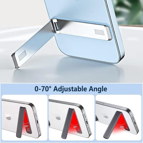 Vista 3 de Kinizuxi - Soporte para teléfono celular, 2 unidades, soporte de aluminio para escritorio