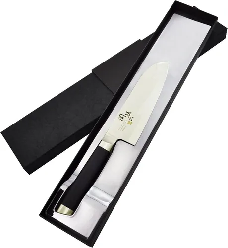 Vista 4 de Kai KAI Seki Magoroku - Cuchillo Santoku pequeño de 5.7 pulgadas (5.709 in) 15000ST, fabricado en Japón, AE5301