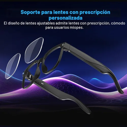 Vista 6 de Gafas inteligentes AI con cámara, video 4K, traducción en tiempo real