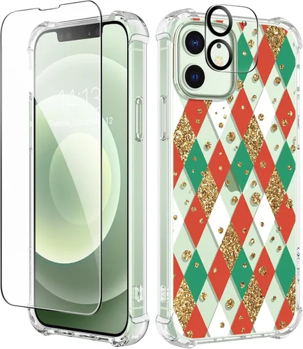 Vista 19 de GVIEWIN - Funda para iPhone 11 con protector de pantalla + protector de lente de cámara, cubierta protectora transparente suave de poliuretano