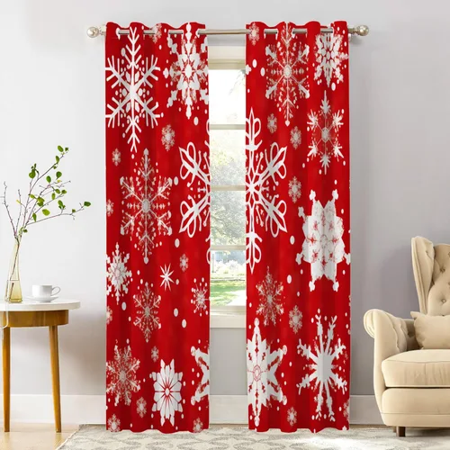 Vista 101 de Shrahala Art Nouveau Floral Pattern Blackout Curtain Tiers, Delicate Vine and Flower Design Kitchen Valance Light Blocking Tier Drapes with Rod