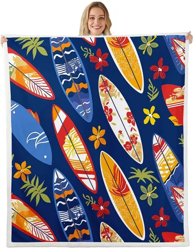 Vista 38 de Feelyou - Manta de forro polar con estampado de melocotones, diseño tropical de frutas, suave y linda, para cama, sofá, sillón, decoración de Multi