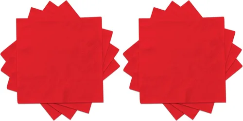 Vista 16 de Servilletas de cóctel de 3 capas, 80 unidades, servilletas de papel desechables, servilletas de cóctel de papel, servilletas de cena para Azul