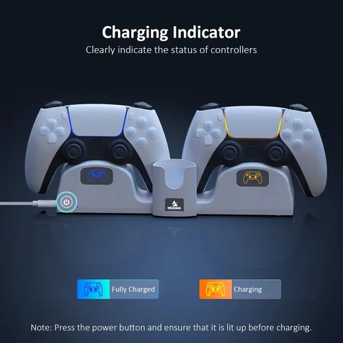 Vista 3 de NexiGo PS5 Replacement Controller Charger for NexiGo Wall Mount, DualSense Charging Station with LED Charging Indicator