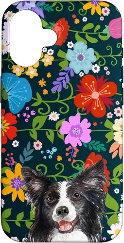 Vista 32 de Border Collie Ditsy Flower Floral Pattern for Women Case for iPhone 17
