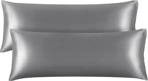Vista 58 de BEDELITE Funda de almohada de satén para cabello y piel, súper suave y refrescante similar a las fundas de almohada de seda, paquete de 2 con cierre