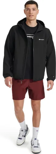 Vista 2 de Champion Chaqueta Ligera Activa de Soft Shell para Hombre con Capucha Negro