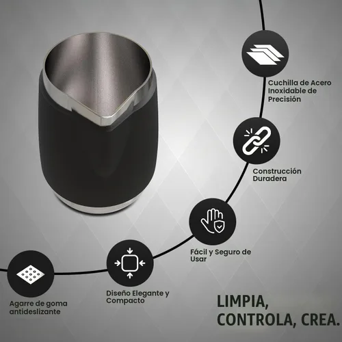 Vista 5 de Rattleware - Jarra Macchiato sin mango de 12 onzas con funda de silicona
