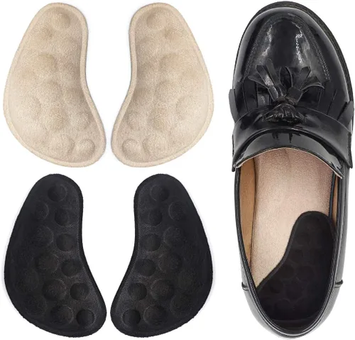 Vista 9 de Dr. Foot's - Plantillas correctivas de supinación y sobrepronación para zapatos, plantillas de cuña de talón medial y lateral para alineación