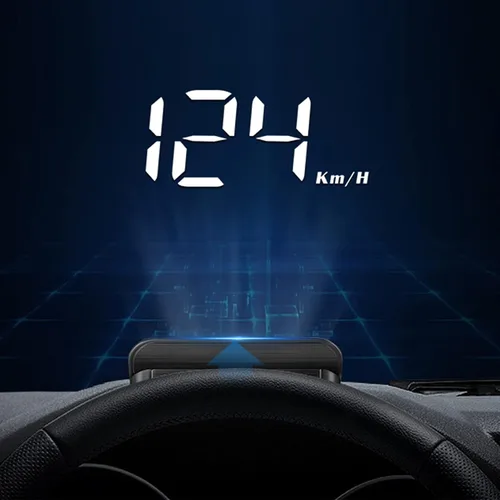 Vista 9 de OBD2 HUD, coche HUD velocímetro pantalla parabrisas proyector multifunción indicador alarma fatiga conducción recordatorio