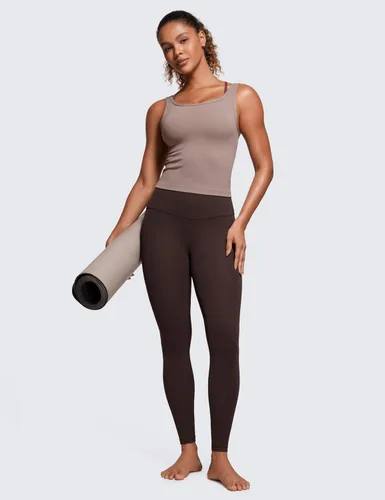 Vista 19 de CRZ YOGA - Butterluxe Leggings de cintura alta para mujer, leggings de entrenamiento, pantalones extrasuaves para hacer yoga o descansar, 28 pulgadas