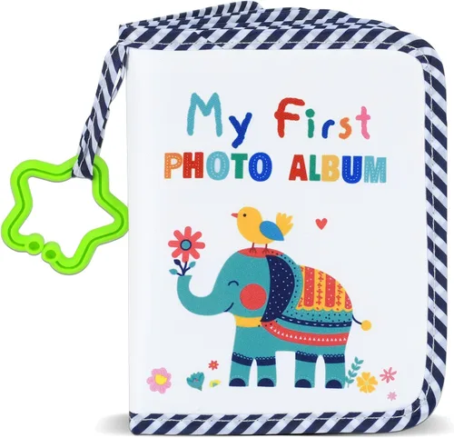 Vista 8 de Álbum de Mi Primera Familia del Bebé, Libro de Tela Suave para Fotos de Animales, Mi Primer Libro de Fotos, Álbum de Recuerdos del Bebé, Regalo que